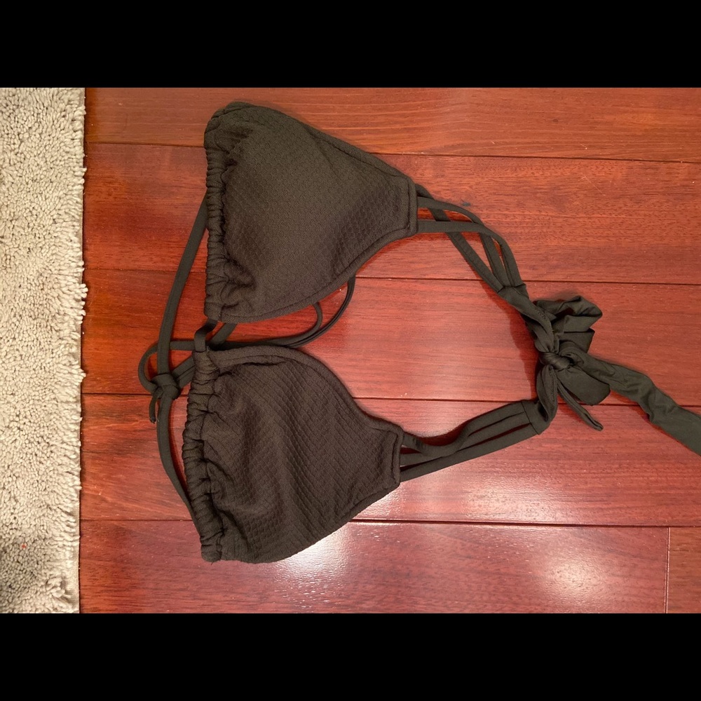 Army green bathing suit top